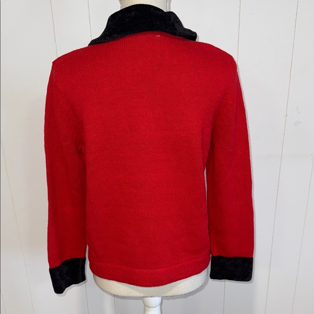 Mercer Street Studio Red Jacket with Black Collar - Picture 4 of 6